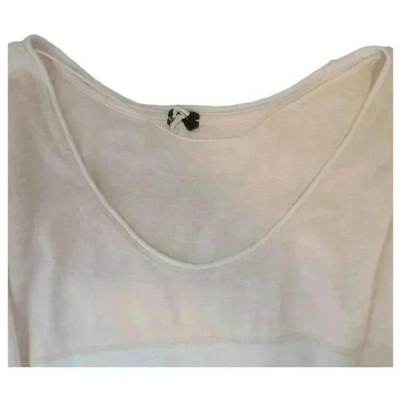 FREE PEOPLE We The Free Cloud Nine Cropped Oversized Tee Top Sweater Size M - Picture 7 of 13